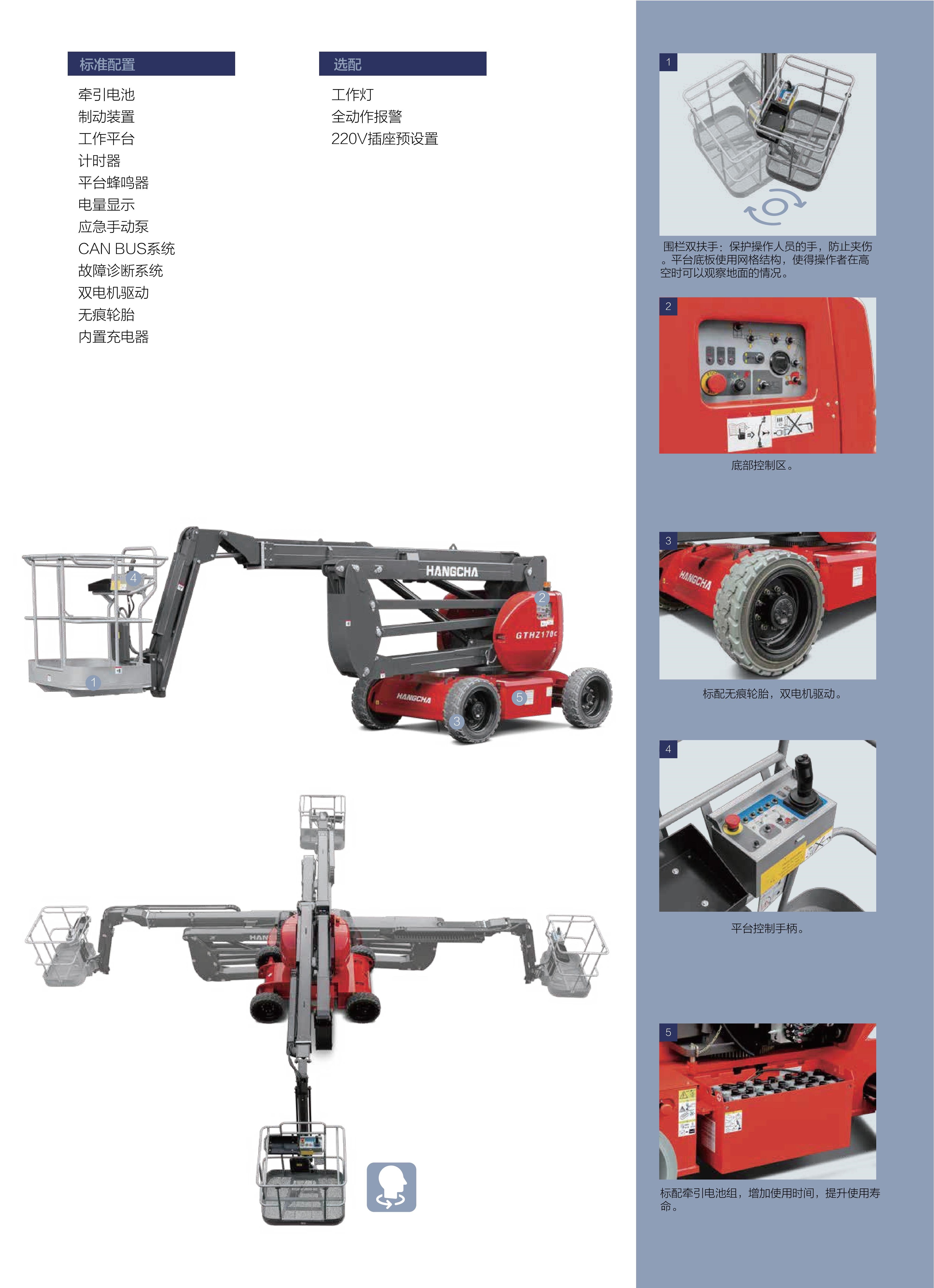 GTHZ170自行式電動曲臂高空作業平臺(圖5)